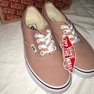Mahogany Rose/ True White Vans